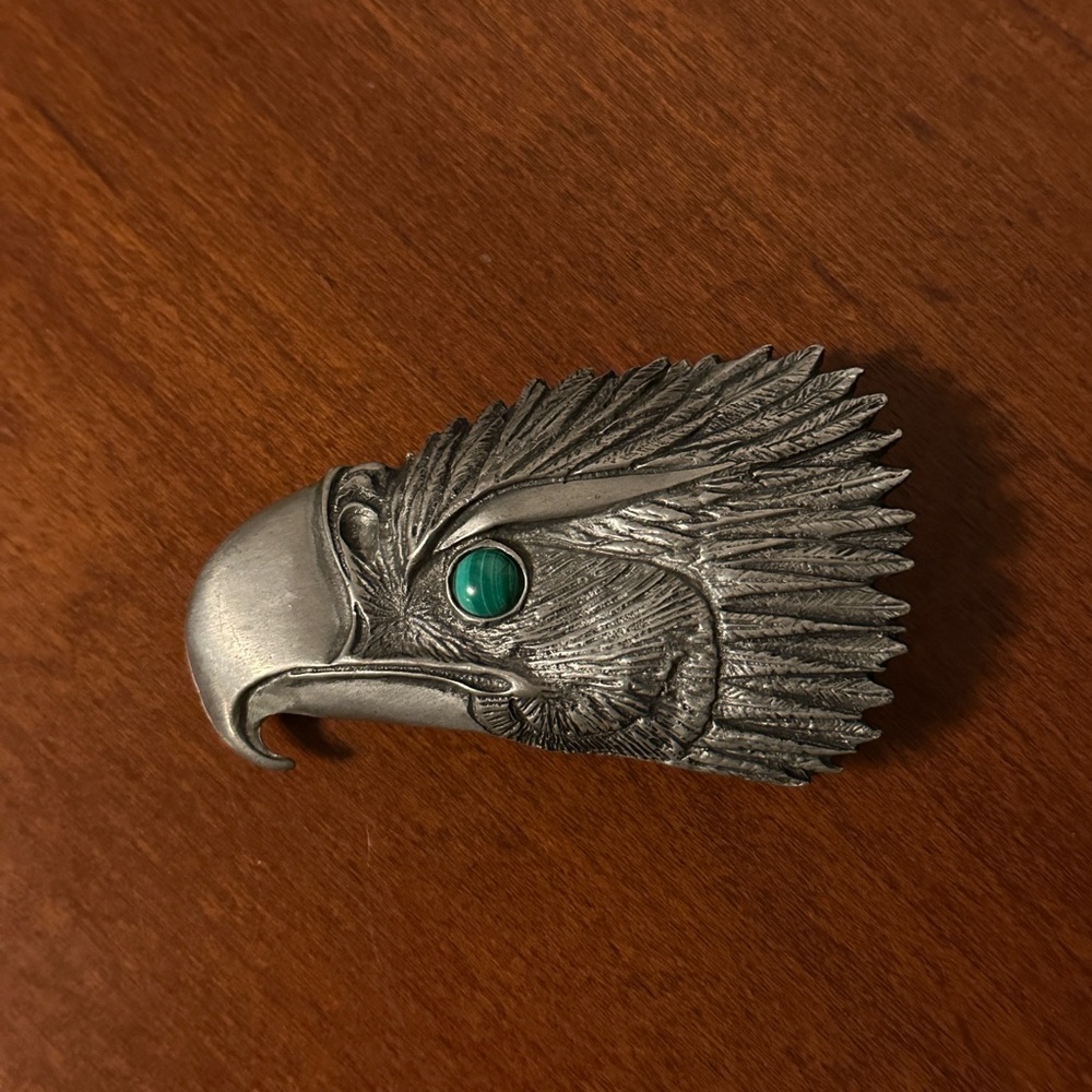 Frederick Pewter Canada Vintage Eagle Belt Buckle